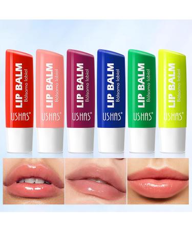 Hinourisha 6pk Fruit Shine Lip Balm Set Moisturizing Lip Balm Hydrating Lip Gloss Long-Lasting Lip Tint Hydrating Lipstick Base Repair Dry Cracks 24h Moisture and a Pink Shine #023 - Buy Online on GoSupps.com