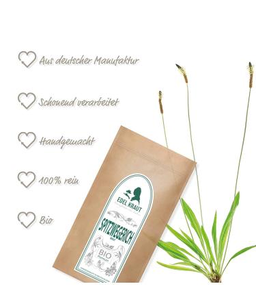 Buy EDEL KRAUT Organic Ribwort Plantain Herb Tea - Premium 500g Cut Leaves - Natural Wellness & Herbal Benefits - Buy Online on GoSupps.com