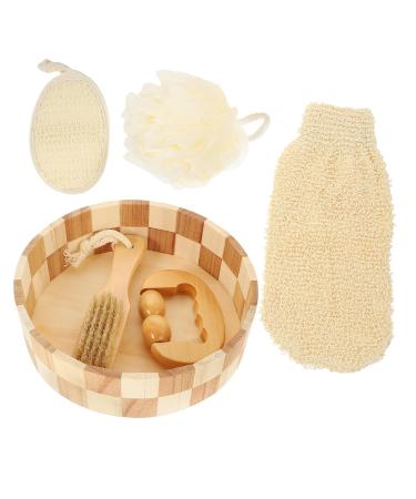 FRCOLOR 3-Piece Bath Set - Exfoliating Sponge & Shower Tools for Women's Self-Care & Relaxation - Buy Online on GoSupps.com