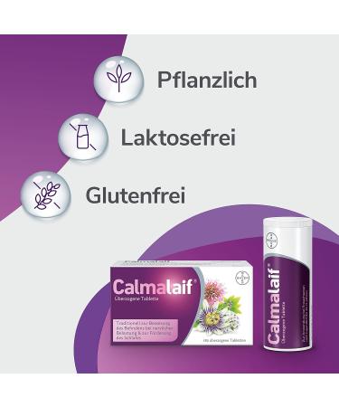 Calmalaif - Natural Stress Relief with 4 Medicinal Plant Extracts - 180 Tablets for Inner Calm & Relaxation - Buy Online on GoSupps.com