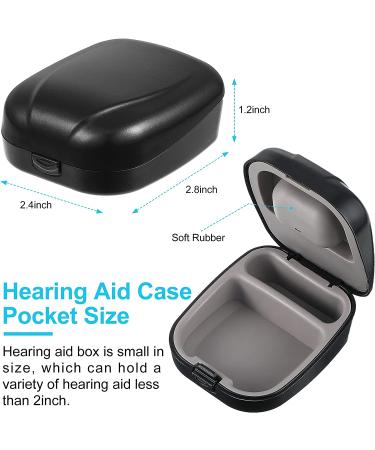 Hearing Aid Cleaning Tools & Case Kit - 8 Pieces Microfiber Cloth & Vent Cleaner for Sound Amplifier (Black) - Buy Online on GoSupps.com