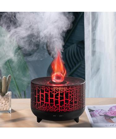 Flames Humidifier Aroma Diffuser 230ml - Quiet Essential Oil Diffuser with 7-Flame Design for Aromatherapy - Buy Online on GoSupps.com