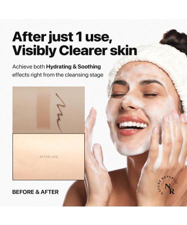 Nature Republic Mild & Moisture Aloe Vera Foam Cleanser Hydration & Moisturizing makeup remover Pore Cleansing aloe face wash Korean Skin Care for All Skin Types 150ml / 5.07 fl Oz - Buy Online on GoSupps.com