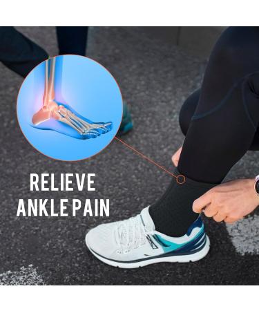 Luwint Kids Youth Neoprene Ankle Brace - Foot Tendonitis Sleeve Support for Sprains & Arthritis - Open Heel Sock Wrap for Sports - Buy Online on GoSupps.com