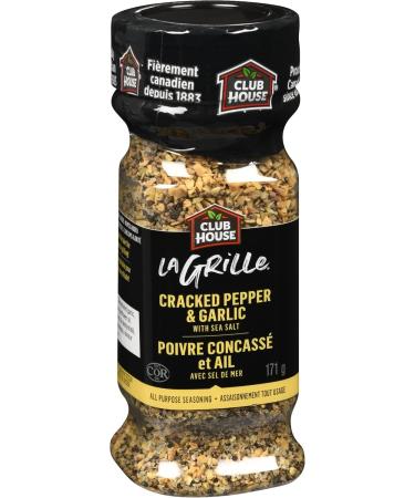 Club House La Grille Grilling Made Easy Cracked Pepper & Garlic with Sea Salt All Purpose Seasoning 171g - Buy Online on GoSupps.com
