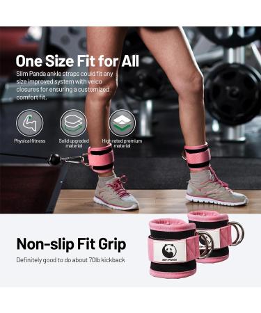 Buy Slim Panda Fitness Foot Loops - Adjustable Ankle Straps with Neoprene Support for Cable Training - International Shipping Available - Buy Online on GoSupps.com