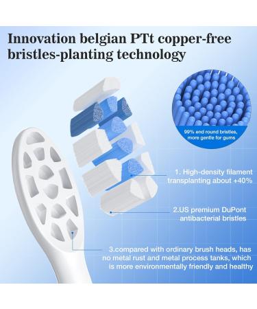 10 Pack of Compatible Soft Electric Toothbrush Heads for Philips Sonicare C1 C2 C3 G2 W2 G3 W3 A3 4100 5100 6100 - SoftCare HealthyWhite | 10 Counts - Buy Online on GoSupps.com