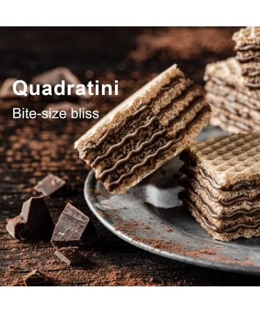 Loacker Quadratini Dark Chocolate Wafer Cookies 6-Pack - Crispy Wafers with 4 Layers of Creamy Dark Chocolate - Perfect for Snacks & Desserts - Non GMO - 4.41 oz Bag - Buy Online on GoSupps.com