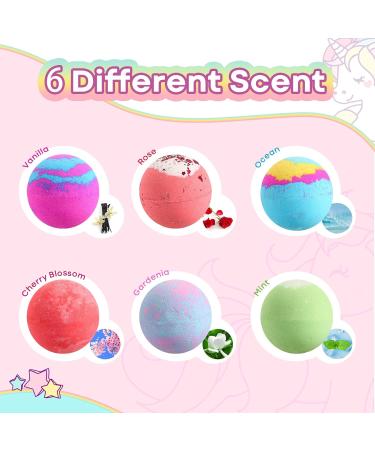 MeCids Bath Bombs for Kids with Surprise Toy Inside 6 Pack Organic Bath Bomb with Bracelets and Rings Bubble Bath Bombs Ball Kit for Kids Girls Birthday Christmas - Buy Online on GoSupps.com