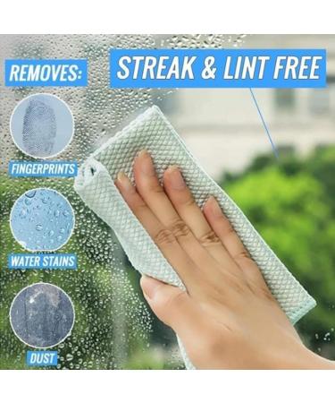 Probablei Streak Free Miracle Cleaning Cloth Reusable Probablei Miracle Cleaning Cloth Probable Cleaning Cloth Fish-Scale Streak Free Glass Cleaning Cloth for Glass Dishes Mirrors (15pcs) - Buy Online on GoSupps.com