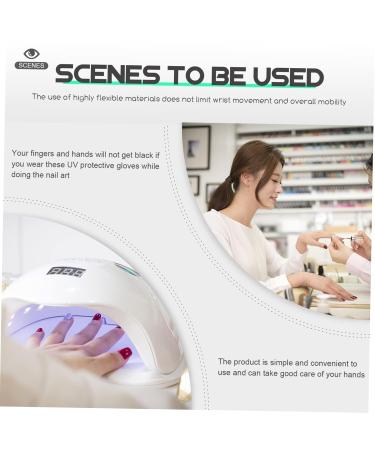 Healeved 3 Pairs Nail Protection Gloves Uv Shield Mittens Manicure Fingerless Gloves Manicure Gloves Protective Gloves Sun Protection Gloves Lamp Hand Covers Anti-uv Protector Nylon Miss - Buy Online on GoSupps.com