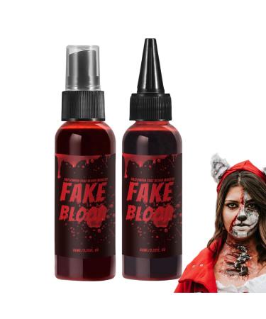 G n rique Washable Fake Blood - Halloween Liquid Blood Makeup Kit | Hydrating Stage Blood for Cosplay Theater Film | Realistic Reusable Blood Gel for Horror FX | SOOD EFFECTS SPECIAL SAN