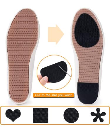 GADEBAO Non-Slip Shoe Pads - 8 Pcs Anti-Slip Grips for Shoes - Thickened Silicone Sole Protector - Black (2 Shapes) - Buy Online on GoSupps.com