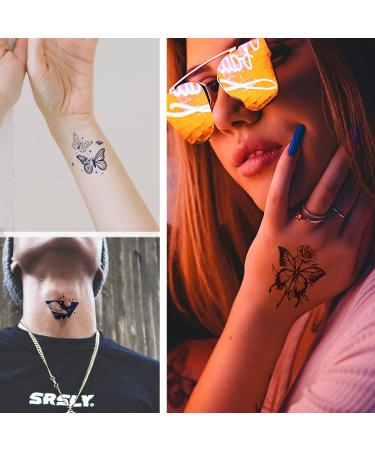 Semi-Permanent Mountain Butterfly Tattoos for Women - Waterproof & Realistic Body Art Stickers - Lasts 1-2 Weeks - Buy Online on GoSupps.com