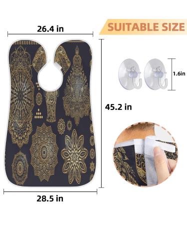 Ethnicity Elephant Beard Bib Apron for Men - Waterproof Hair Catcher with Suction Cups | Perfect Grooming Gift - Buy Online on GoSupps.com