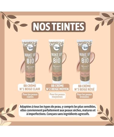 BORN TO BIO Organic BB Cream - Natural Tinted Moisturizing Foundation for an Even & Radiant Complexion - Tinted Face Cream for Women - Organic Complexion Makeup (Beige Pink) - Buy Online on GoSupps.com
