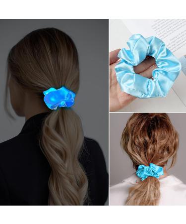 6 PCS LED Light Hair Scrunchies and Satin Elastic Bands Set for Women and Girls - Perfect for Halloween and Christmas Parties - Buy Online on GoSupps.com