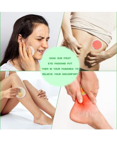 6 Pack Fruit Cold Eye Pads - Reusable Pineapple Avocado Watermelon Under Eye Patches for Cooling and Relaxation - Buy Online on GoSupps.com