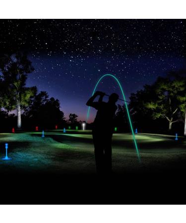 Glow Golf Balls for Night Sports - 12 Pack Tournament Fluorescent Glow in The Dark Balls + Flashlight - Buy Online on GoSupps.com