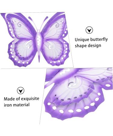1pc Wrought Iron Colorized Butterfly Decor Wall Art Hanger Wall Hanging Pendant Ornament The Tree - Buy Online on GoSupps.com