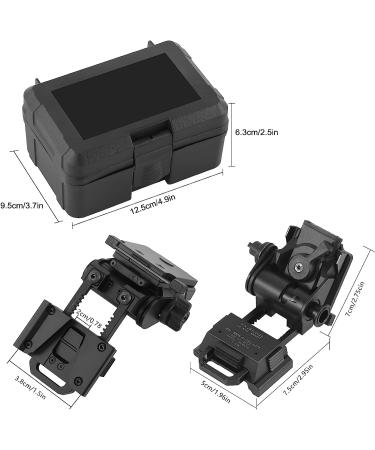 Gexmil CNC PVS15/18 Night Vision Goggles Mount - Metal Helmet Mount Black - Buy Online on GoSupps.com