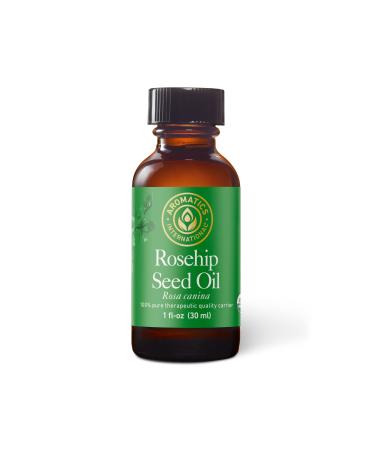 Aromatics International Rosehip Seed Oil 1 fl oz | Cold-Pressed Unrefined Natural Carrier Oil for Face Hair Skin Care & DIY Beauty 1 Fl Oz (Pack of 1)
