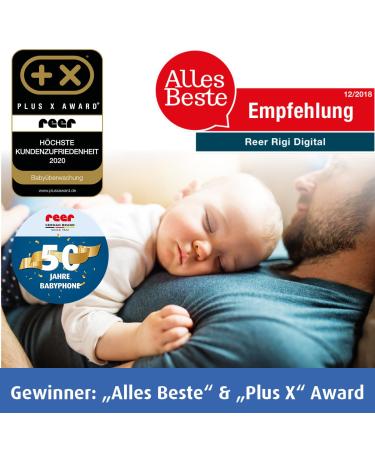 REER 50070 Babyphone Rigi Digital - 300m Range Low Radiation Night Light & Intercom - International Shipping Available - Buy Online on GoSupps.com