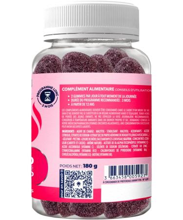 ZOHI Food Supplement - Hair Gummies Promoting Hair Growth and Beauty - Selenium - 60 Fruit Gums Cherry Flavor Sugar Free Veg - Buy Online on GoSupps.com