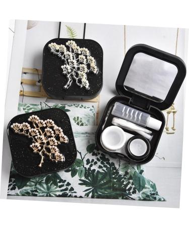 Homsfou 2-in-1 Eye Contact Lens Case Kit with Mirror - Colorful Contact Lens Holder & Storage Set for Soaking - International Shipping Available - Buy Online on GoSupps.com