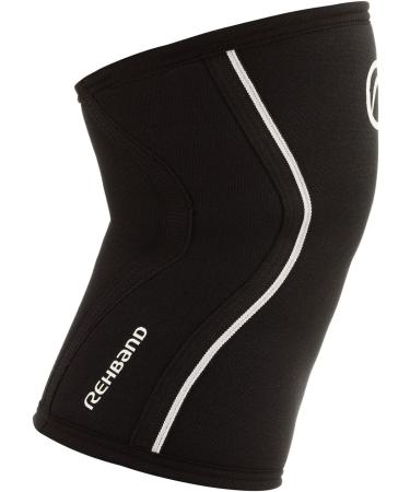 Rehband Knee Support - Strength Sport Knee Bandage for CrossFit & Heavy Training | Unisex XL Black 5mm Neoprene | Available in Multiple Colors & Sizes - Buy Online on GoSupps.com