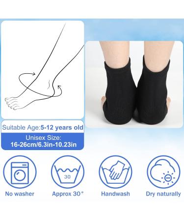 Nuanchu 2 Pairs Kids Ankle Brace Kids Ankle Compression Socks Elastic Ankle Compression Sleeve Sports Ankle Support Brace for 5-12 Years Kids (Blue Black 2 Pairs) One Size 2 Blue Black - Buy Online on GoSupps.com