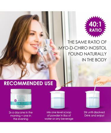 Ovofolic PCOS Supplement for Women - Boost Fertility Hormonal Balance and PCOS Support - Myo-Inositol D-Chiro Inositol Active Folate - High Potency PCOS Supplements (60 Servings 129g Jar) 129 g (Pack of 1) - Buy Online on GoSupps.com