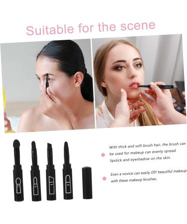Ipetboom 4 1 4 in 1 Makeup Brush Lip Scrubber Brush Makeup Lip Brush Lipstick Brush Applicator Girls Makeup Brush Girls Suit Birthday Comestic Brush 4 in 1 Brush Plastic Make up Miss - Buy Online on GoSupps.com