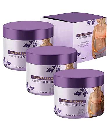 EXQST Purple Leaf Slimming Cream, Body Fat Burner Cream and Scalp for Men and Women, Fat Burner Hot Cream, Detox Body Sculpting Cream