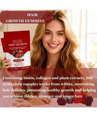 RCSCBC Lumin Hair Growth Gummies Hair Growth Gummies for Black Women Supports Thicker Stronger & Healthier-Looking Hair Mixed Berry Flavor 60 Gummies (1Bag) - Buy Online on GoSupps.com
