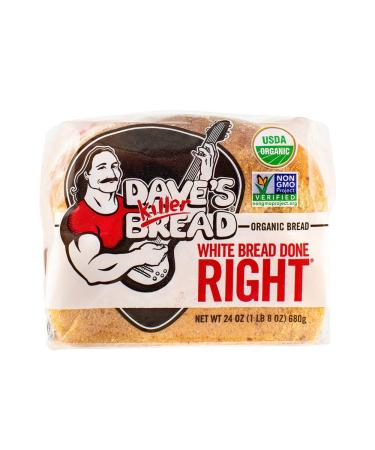 Daves Killer Bread Organic White Bread 24 oz - Premium Quality Loaf - Buy Online on GoSupps.com