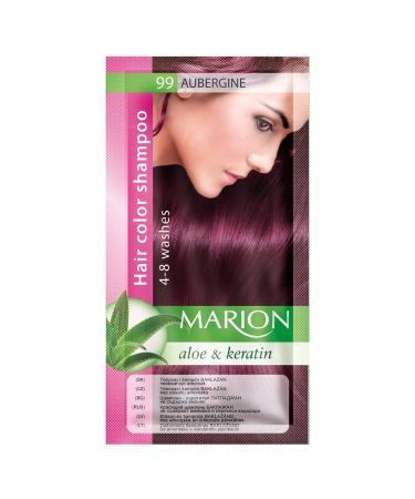 Marion, Shampoo for hair color in sachet, resistant to 4 to 8 washes, with aloe vera and keratin, semi-permanent color