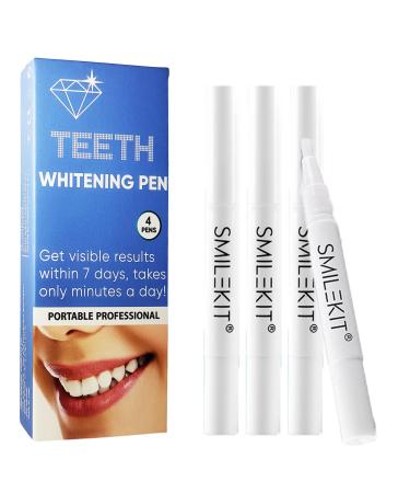 Teeth Whitening Pen  Teeth Stain Remover to Whiten Teeth  Use Twice a Day for 1 Week to Effectively Improve Teeth Whitening  4 Pcs  70+ Uses  1 Month Supply