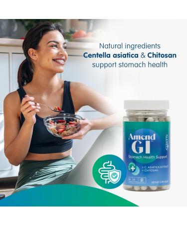 Alexsyn Amend GI All-Natural Stomach Health Support 60 Capsules - Nutraceutical for Stress-Induced Ulcer Symptoms - Supports Healing and Digestive Health with Asiatica Extract & CM Chitosan - Buy Online on GoSupps.com