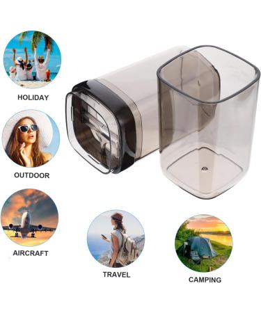 Plafope Travel Toothbrush Case & Toothpaste Holder - Portable Toothbrush Cup for Outdoor Adventures - Buy Online on GoSupps.com