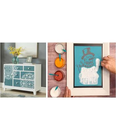 GAGA Stencil Chalk Paste Paint Kit - 8 Bottles Screen Printing Ink Set for DIY Home Decor & Crafts - 8 Colors - Buy Online on GoSupps.com