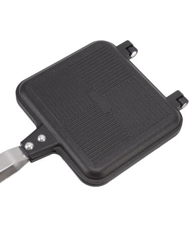 Double Handle Frying Pan Waffle Maker 37 16 4 Non Stick Frying Pan Double Sided Aluminium Alloy with Anti Scalding Handles Pancake Cooking Pot for Kitchen Breakfast - Buy Online on GoSupps.com