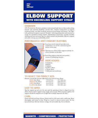 OTC Elbow Support Strap - Neoprene X-Large Black | Best International Shipping - Buy Online on GoSupps.com