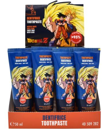 Children's Toothpaste - Cute Mint Flavor 50ml | Dragon Ball Z Whitening Formula | Fresh Breath & Healthy Teeth - Buy Online on GoSupps.com