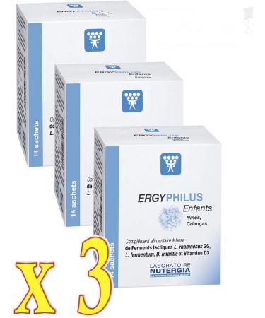 Nutergia - Ergyphilus Children - Box of 14 Sachets - Pack of 3 Boxes - Buy Online on GoSupps.com
