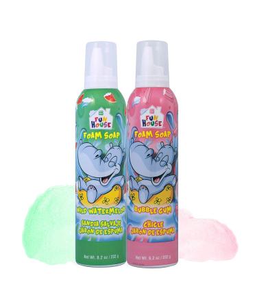 Fun House Kids Foam Soap Wild Watermelon & Bubble Gum,2 Pack