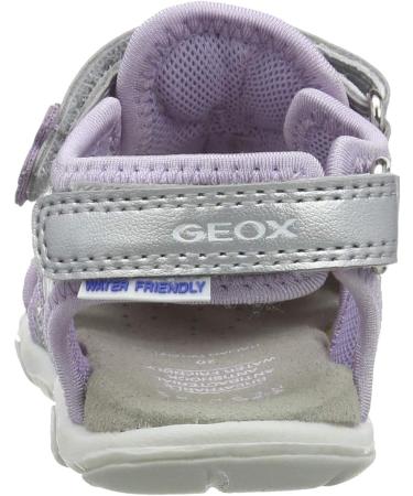 Geox Baby Agasim Girl B Walking Shoes | Silver Lilac | Size 4.5 UK Child - Buy Online on GoSupps.com