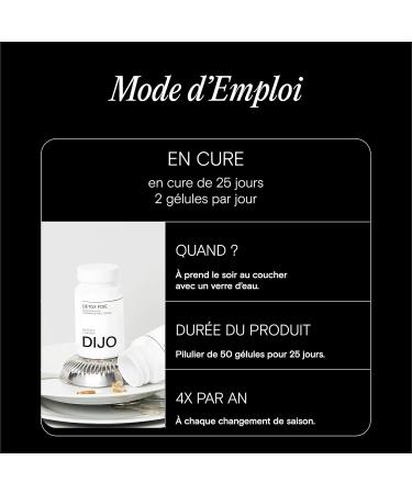 DIJO - Detox Liver - Draining and Eliminating Toxins - Milk Thistle Rosemary Desmodium and Chrysantellum Extract - 50 Gastro-Resistant Capsules - Vegan - Made in France - Buy Online on GoSupps.com