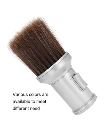 Professional Barber Brush Neck Duster - Silver Hairdressing Tool for Cleaning & Sweeping - Buy Online on GoSupps.com