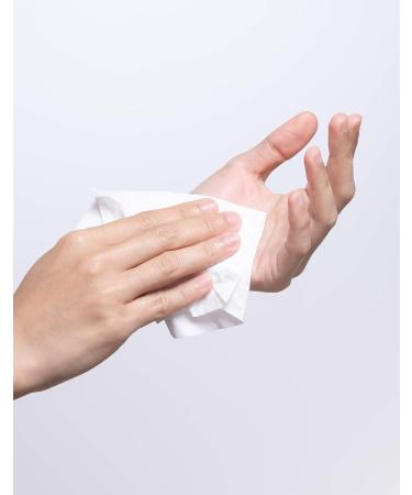 Rawganic Organic Cotton Hand Wipes - 6 Packs, 150 Count with Glycerin and Lemon Oil - Buy Online on GoSupps.com